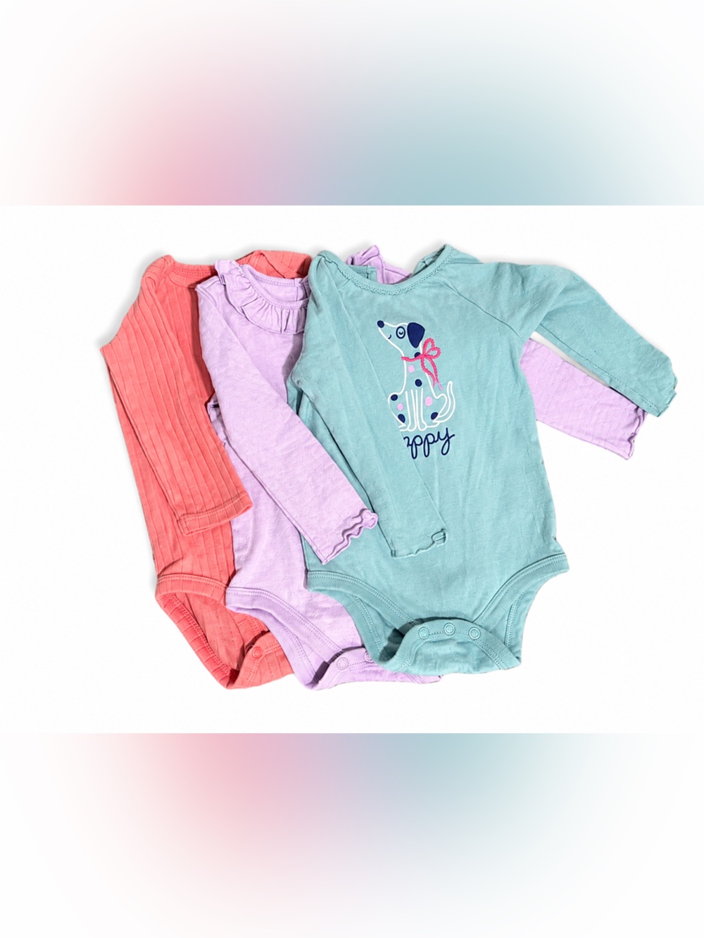 12m Baby Girl Long Sleeve Onesie